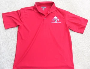 MOLSON CANADIAN NHL Hockey Mans L Polo Shirt Top Pebble Beach Performance - Picture 1 of 3