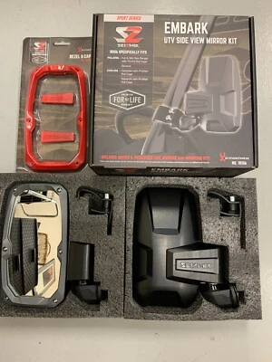 Espejos retrovisores laterales plegables Seizmik Embark rojo Polaris Ranger XP 1000 2017-2022 Foto 1 de 4