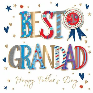 Tarjeta hecha a mano de lujo Best Abudad Happy Fathers Day No.1 por Talking Pictures - Imagen 1 de 1