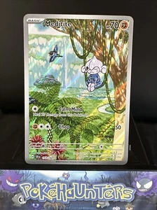 Pokemon Card Meditite 153/142 Stellar Crown Illustration Rare NM - Foto 1 di 2