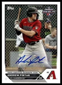 2023 Topps PRO DEBUT ANDREW PINTAR AUTO PD-75 - Picture 1 of 2