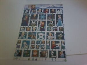  2 SHEETS STICKERS  FOR SCRAPBOOKING NEW FROZEN 20x15 cm