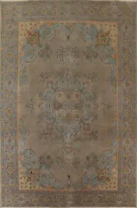 Overdyed Floral Traditional Distressed Area Rug 10x13 Handmade - Picture 1 of 12