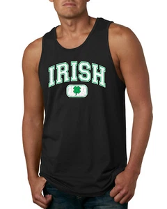 Camiseta sin mangas gráfica vintage retro de trébol irlandés St Patricks día para hombre - Imagen 1 de 4