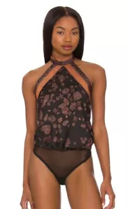 New Intimately FREE PEOPLE Halter Neck Bodysuit Size XS - Picture 1 of 15