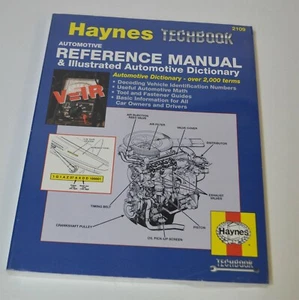 HAYNES TECHBOOK AUTOMOTIVE REFERENCE MANUAL & ILLUSTRATED Dictionary 2109 NEW - Bild 1 von 2