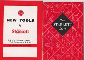 STARRETT TOOLS 2 VINTAGE  BROCHURES(1948 & '50) AND A CIRCULAR TOOL DIAL - Picture 1 of 5