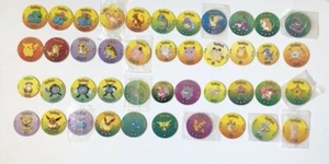POKEMON 1999 ORIGINAL Pogs VINTAGE - Tomy - You Choose - RARE- Tazo - Sealed - Photo 1/239