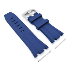 28mm Dark Blue Rubber Band 24mm Tang buckle Strap For AP Royal Oak Offshore 42mm