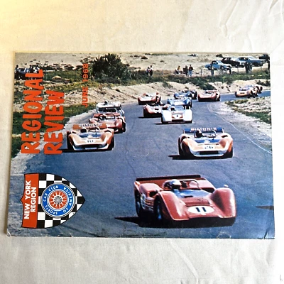 Regional Review Magazine New York Region Sports Car Club Of America June 1968 Foto 1 de 4