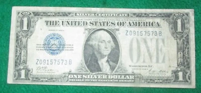 1928-A Experimental Z-B block $1 bill note one dollar - rare - Image 1 of 4