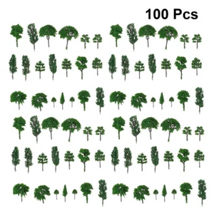 100 Pcs Landscape Model Tree Artificial Miniature Trees for Miniatures - Picture 1 of 11