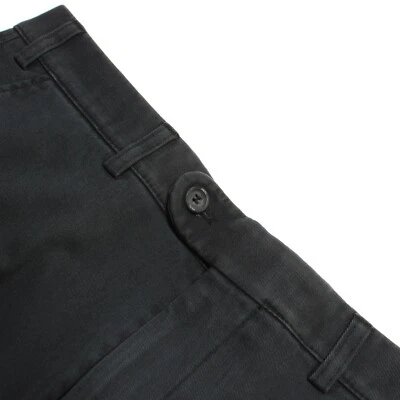 Hiltl NWD Napa хлопок смесь Chinos / повседневные брюки размер 33 США в твердый черный - Изображение 1 из 4