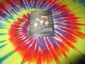 GRATEFUL DEAD BACKSTAGE PASS RICH STADIUM NEW YORK BUFFALO JUNE 6/13/93-1993 - Picture 1 of 2
