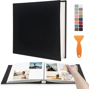 Large Photo Album Self Adhesive Scrapbook Album for 4×6 5×7 8×10 Pictures DIY Ma - Picture 1 of 11