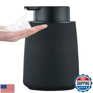 Black Foam Hand Soap Dispenser - 12Oz Ceramic Foaming Soap Dispenser for Bath - Picture 1 of 5
