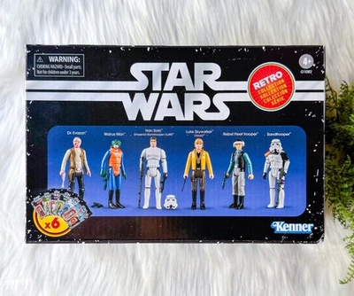 NUEVO Star Wars Kenner A New Hope Figuras de Acción Colección Retro Conjunto de 6 Objetivo Foto 1 de 2