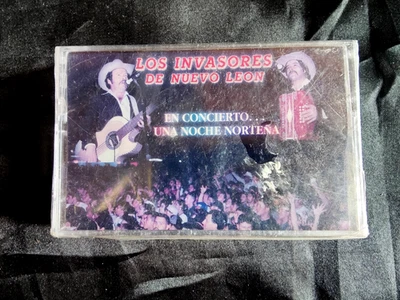 Los Invasores De Nuevo Leon "En Concierto Una Noche Nortena" Original 1998 - Image 1 of 4