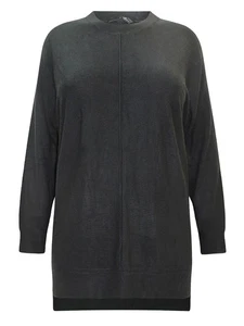 Maglione maglione Ex Yours donna taglie forti linea lunga maglia fine taglia UK 14-28 - Foto 1 di 3