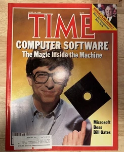 April 16, 1984 Time Magazine  - Bill Gates - Microsoft Good Condition - Picture 1 of 7