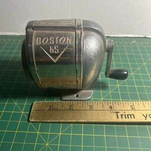 Vintage Boston Model KS Manual 8 Hole Pencil Sharpener Wall Or Desk Mount - Picture 1 of 5