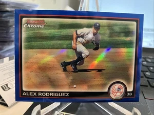 2010 Bowman Chrome Blue Refractor Alex Rodriguez #118 #’d /150 - Picture 1 of 3