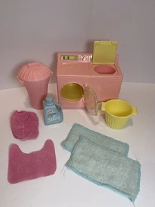 LOTE DE MUEBLES PLAYSKOOL HASBRO VINTAGE CASA DE MUÑECAS COCINA LAVANDERÍA CASA DE MUÑECAS - Imagen 1 de 10