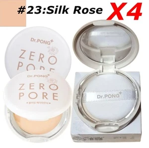 4X Dr. PONG Zero Pores Blurs K-Powder Without Foundation Press #23:Silk Rose 9 g - Picture 1 of 9