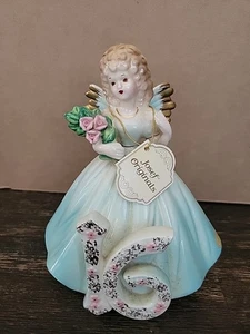Vintage JOSEF ORIGINALS Sweet 16 Classic Birthday Girl Engel & Blumen Figur - Bild 1 von 8