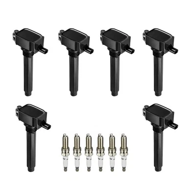 For Dodge For Jeep 6PCS Ignition Coil & Iridium Spark Plug For Chrysler - Image 1 of 4