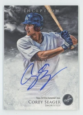 Corey Seager 2013 Bowman Inception Auto A #PA-CS Los Angeles Dodgers - Image 1 of 3