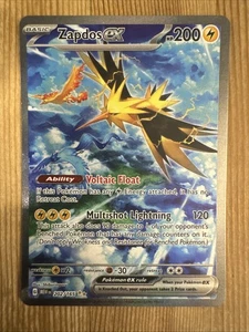 Zapdos ex 202/165 Scarlet & Violet 151 English SIR Pokémon TCG - NM - Bild 1 von 2