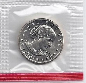 BU ROLL OF 1981-D SUSAN B. ANTHONY DOLLARS - Picture 1 of 1