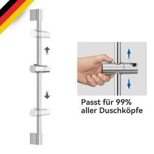 Edelstahl Verstellbar Duschstange Wandhalter Brausekopfhalter Variabelhalter - Bild 1 von 7