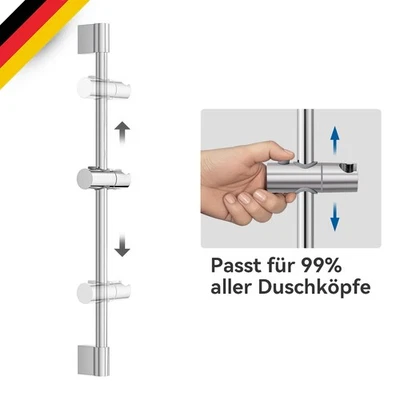 Edelstahl Verstellbar Duschstange Wandhalter Brausekopfhalter Variabelhalter - Bild 1 von 4