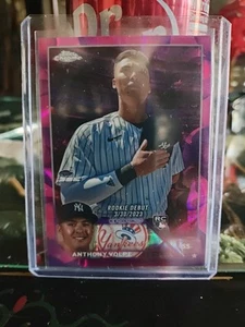 2023 Topps Chrome Pink Anthony Volpe - Picture 1 of 2