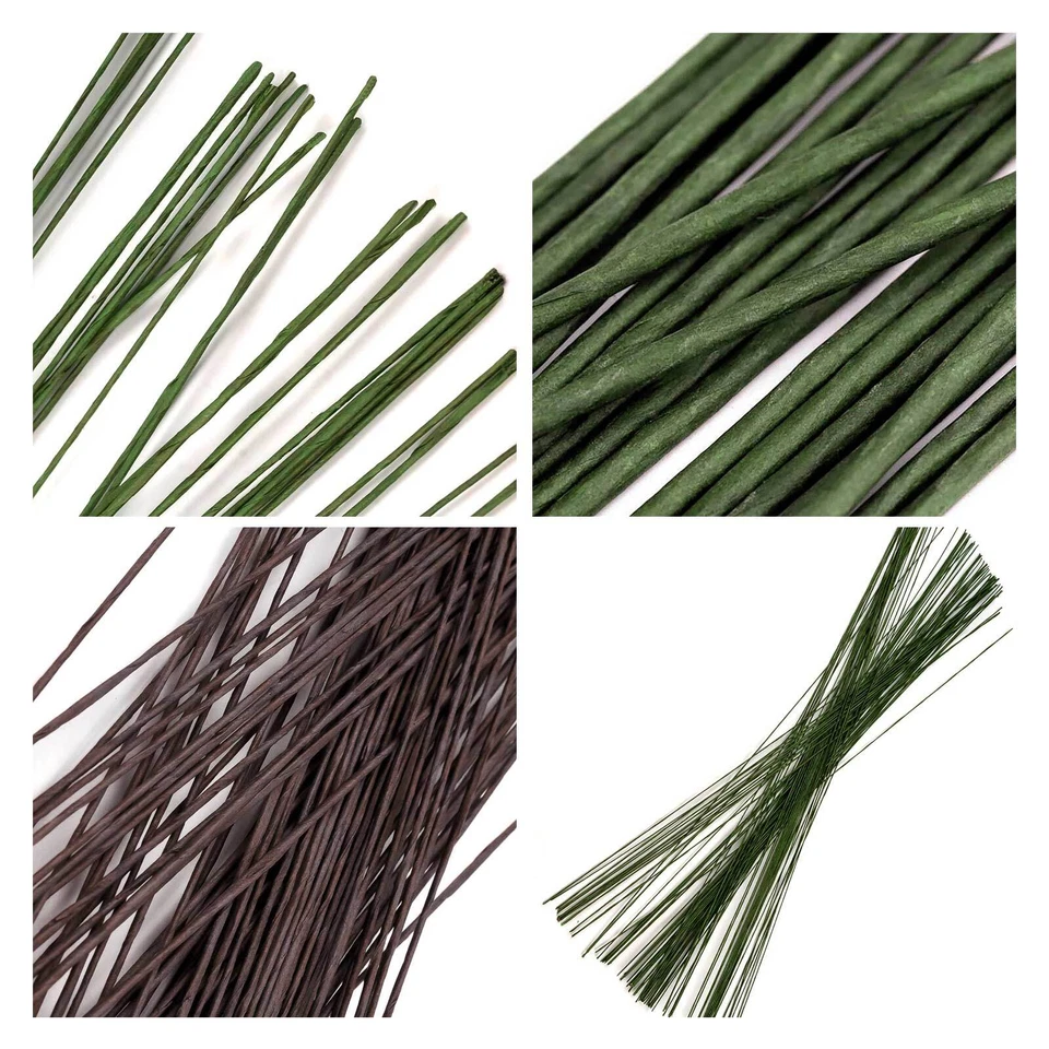 20 Blumenstiel aus Draht Ø0,6-2,5mm 40cm lang Floristikdraht Variantenwahl (0,36 - Bild 1 von 1