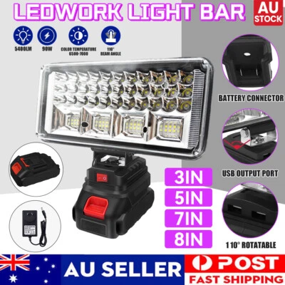 LED Work Light Workshop Flashlights Torch Camping For Makita Battery 21V Battery - image 1 of 4