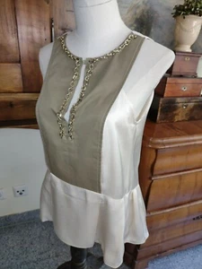 Wunderschöne ärmellose Bluse 🌿 DOROTHEE SCHUMACHER 🌿 edler Sheen Gr. 36 / 38 - Bild 1 von 8