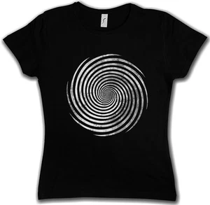 HYPNO SPIRAL I DAMEN T-SHIRT Spiral Labyrinth Mystic Hypnotic Esoterik Circle - Bild 1 von 1