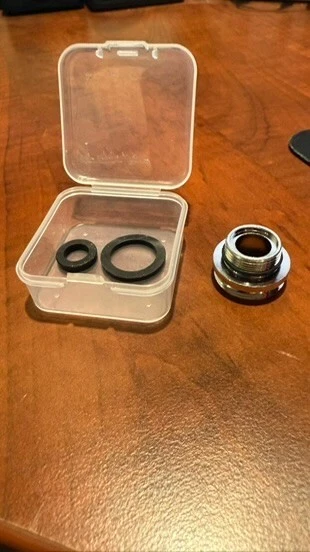 Kangen Leveluk 3/8" Metal Adapter Male to 55/64" Male Converter Piece New In Box - Image 1 of 1