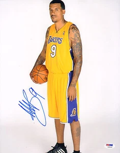 FOTO 11X14 FIRMATA MATT BARNES PSA/DNA COA LOS ANGELES LAKERS CLIPPERS A - Foto 1 di 1