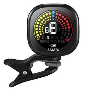 LEKATO WST-6800 Rechargeable Guitar Tuner Clip On LCD Display Instruments Tuner - Picture 1 of 9