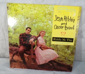 Jean Ritchie und Oscar Marke LP Riddle Me This 1957 Riverside Folk Sehr guter Erhaltungszustand +/VG ++ - Bild 1 von 9