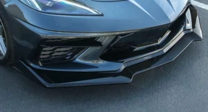 Se adapta a 20-23 Chevy Corvette C8 5VM estilo 5 piezas fibra de carbono impresión divisor de labios delantero - Imagen 1 de 9