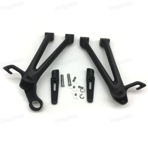 Black Rear Passenger Foot Pegs Bracket Fit For Suzuki GSXR600/750 2008-2010 K8 - Picture 1 of 7