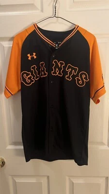 Camiseta de béisbol Yomiuri Giants Tokio Japón auténtica adulto pequeña Under Armour Foto 1 de 3