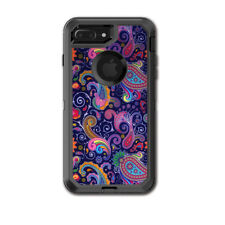 Autocollant peau pour étui Otterbox Defender iPhone 7 PLUS / violet Paisley