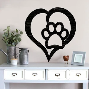 Love Pets Heart Cut out, Wood plaque sign, Home decor, Craft supplies - Picture 1 of 4