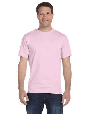Hanes Men's ComfortSoft 100% Cotton Lay Flat Collar Blank T-Shirt 5280 S-4XL - Image 1 of 2